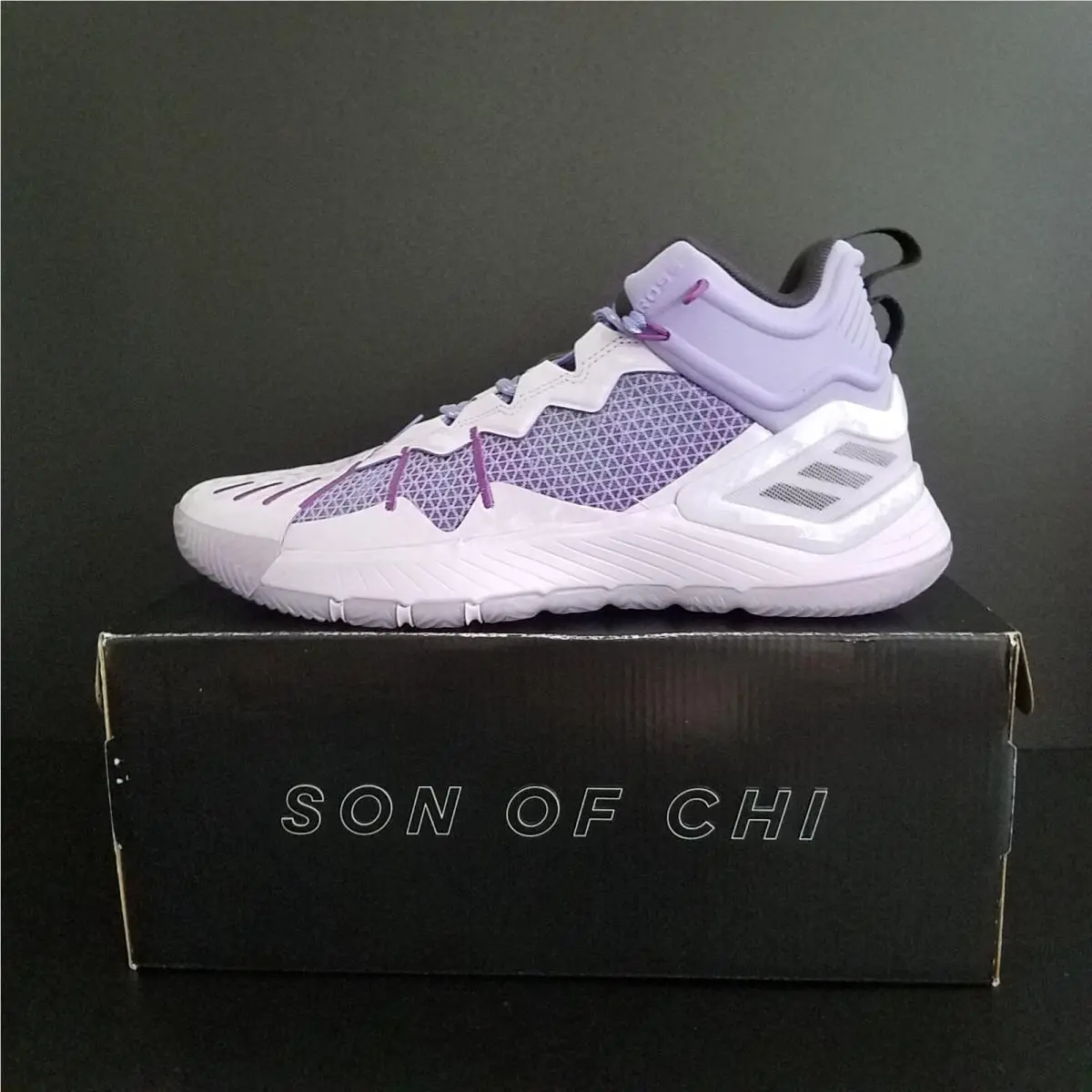 D Rose Son of Chi Purple Basketball - Men`s 8.5 Womens 9.5 - GX2933 by Adidas