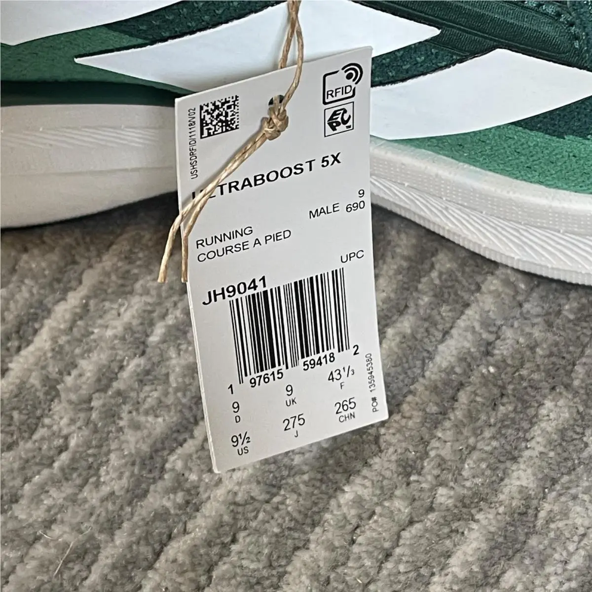Adidas shoes - adidas UltraBoost X - UltraBoost - JH9041 - Green 5