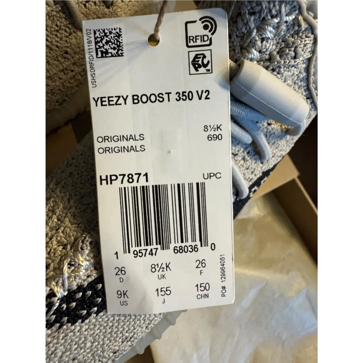 Adidas shoes - adidas Yeezy Boost 350 V2 - Gray 6