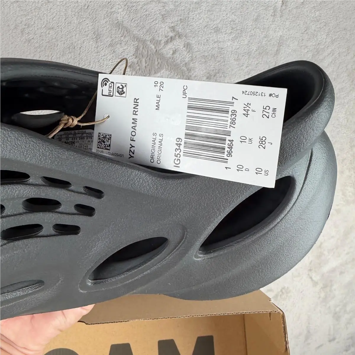 Adidas shoes - Yeezy Foam Runner Carbon IG5349 - Gray 2