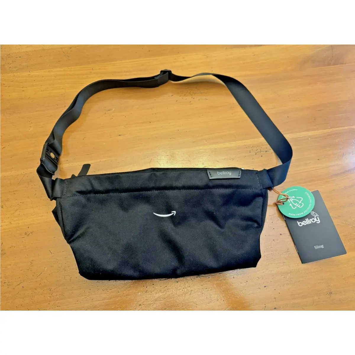 Sling Black Crossbody Belt Bag 7L Travel Adjustable Strap by Bellroy