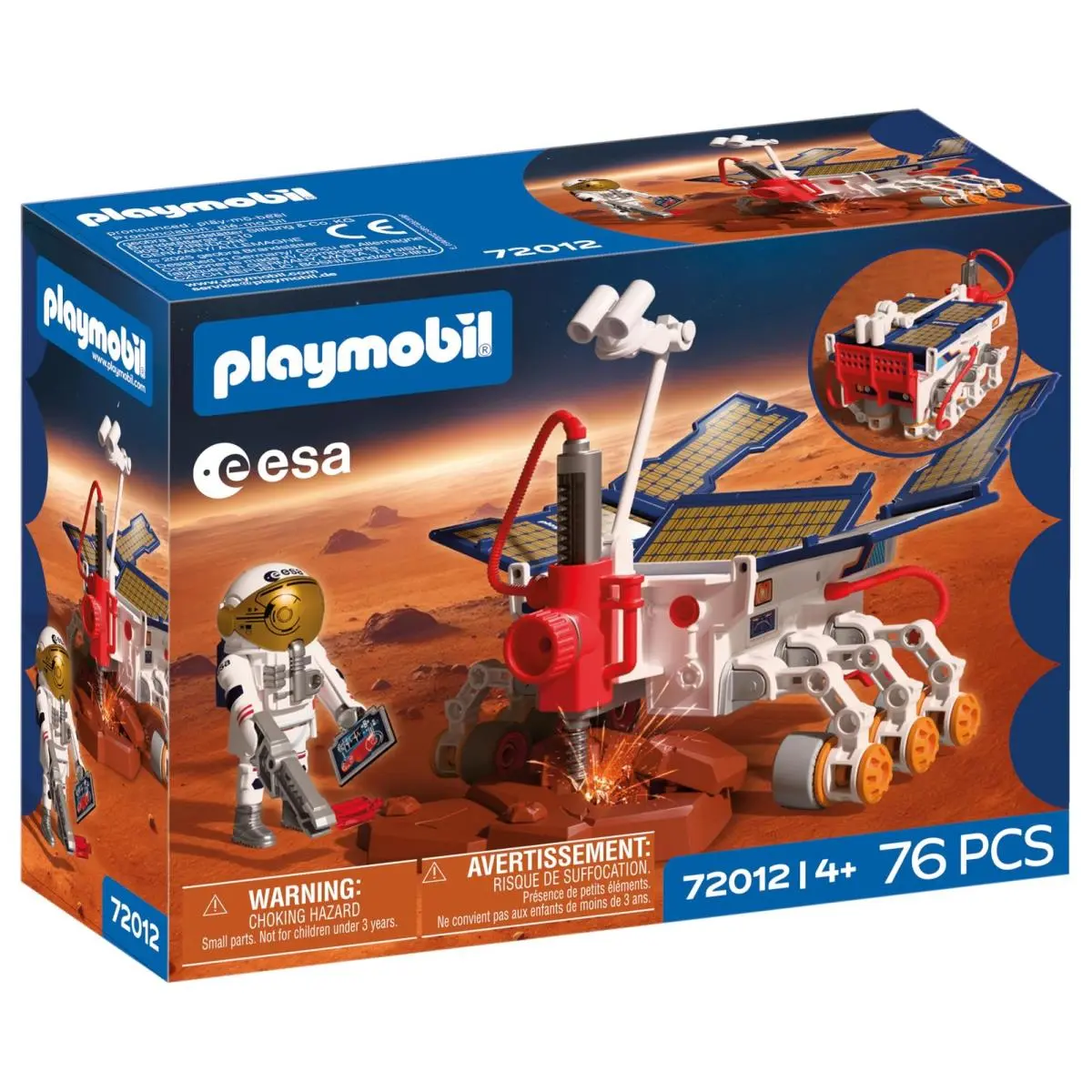 Playmobil Space Esa Mars Exploration Rover Astronaut - Mobiele Rover Met Boor