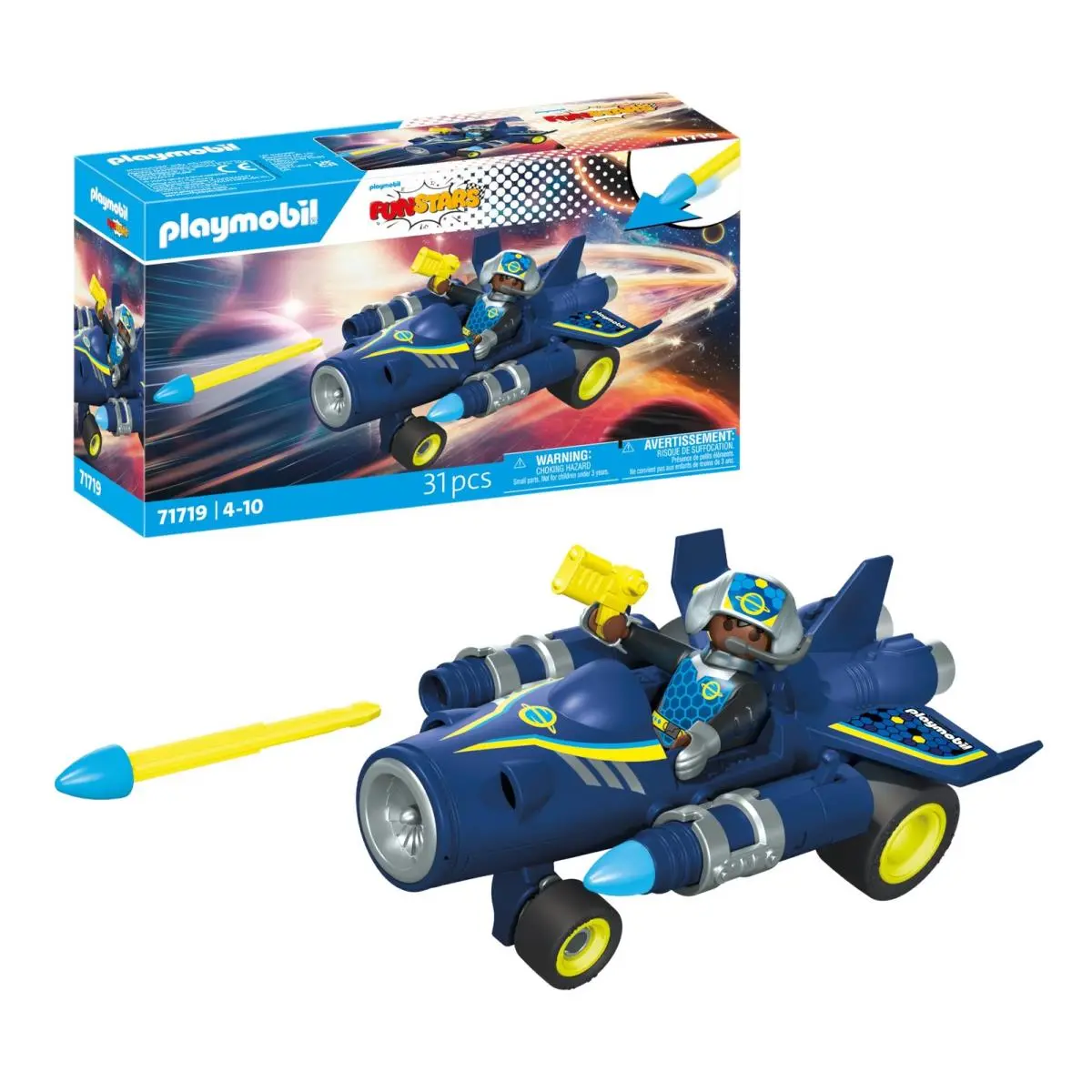 Playmobil Fun Stars Racing Space Jet Toy From 4 Years Gift For Children