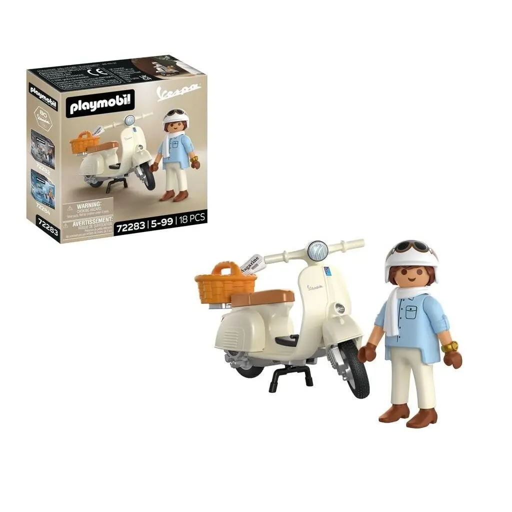Playmobil Cars 80 Jahre Vespa: Classic Style Cremefarbene Jubiläums‑vespa