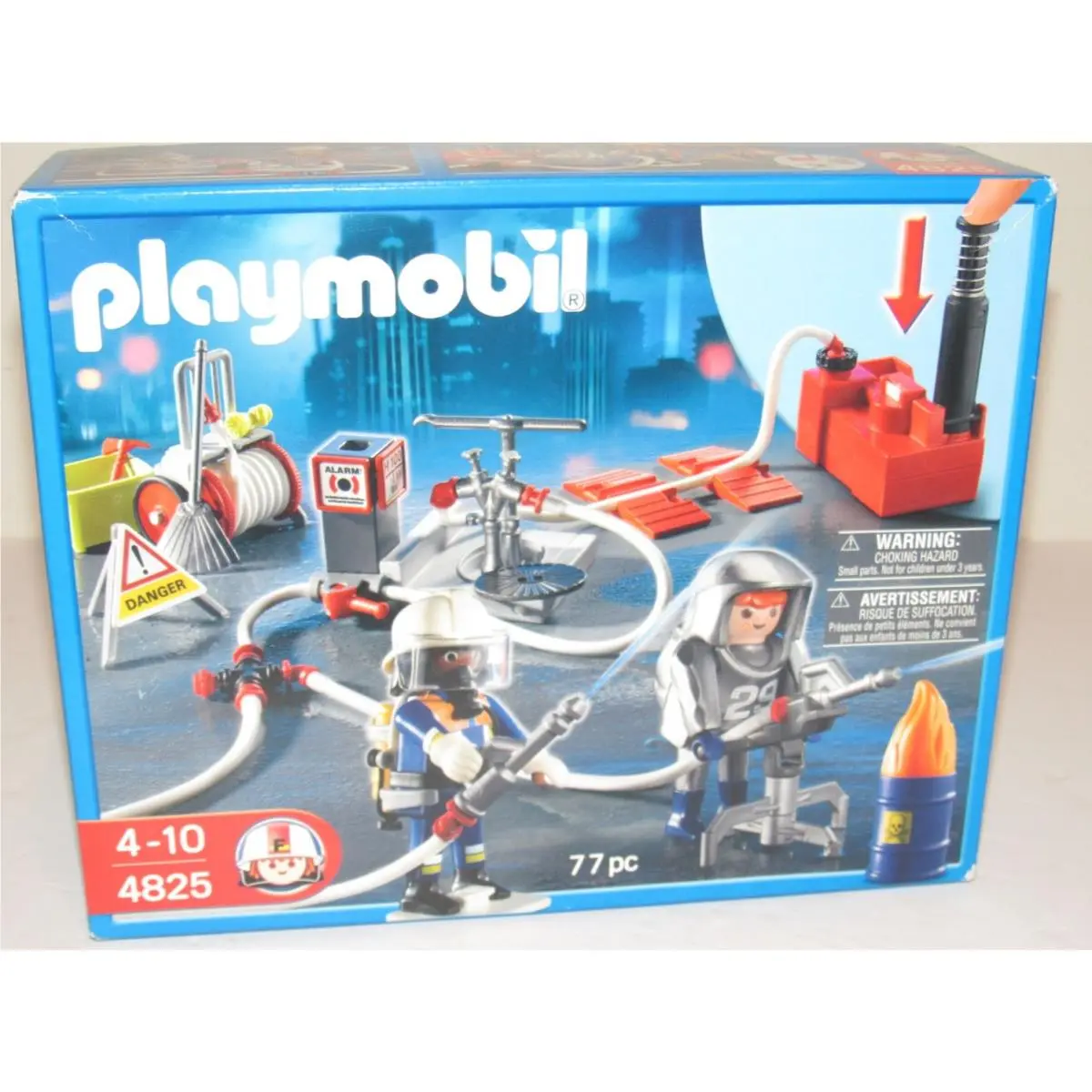 Playmobil Set 4825 Rescue Firefighters with Water Pump Fire Fireman Play