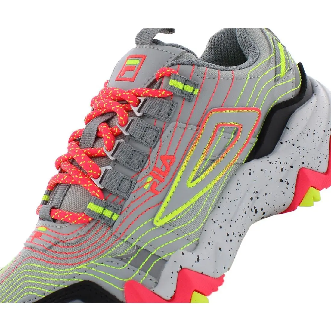 Fila shoes - Grey/Pink/Volt, Main: Grey 4