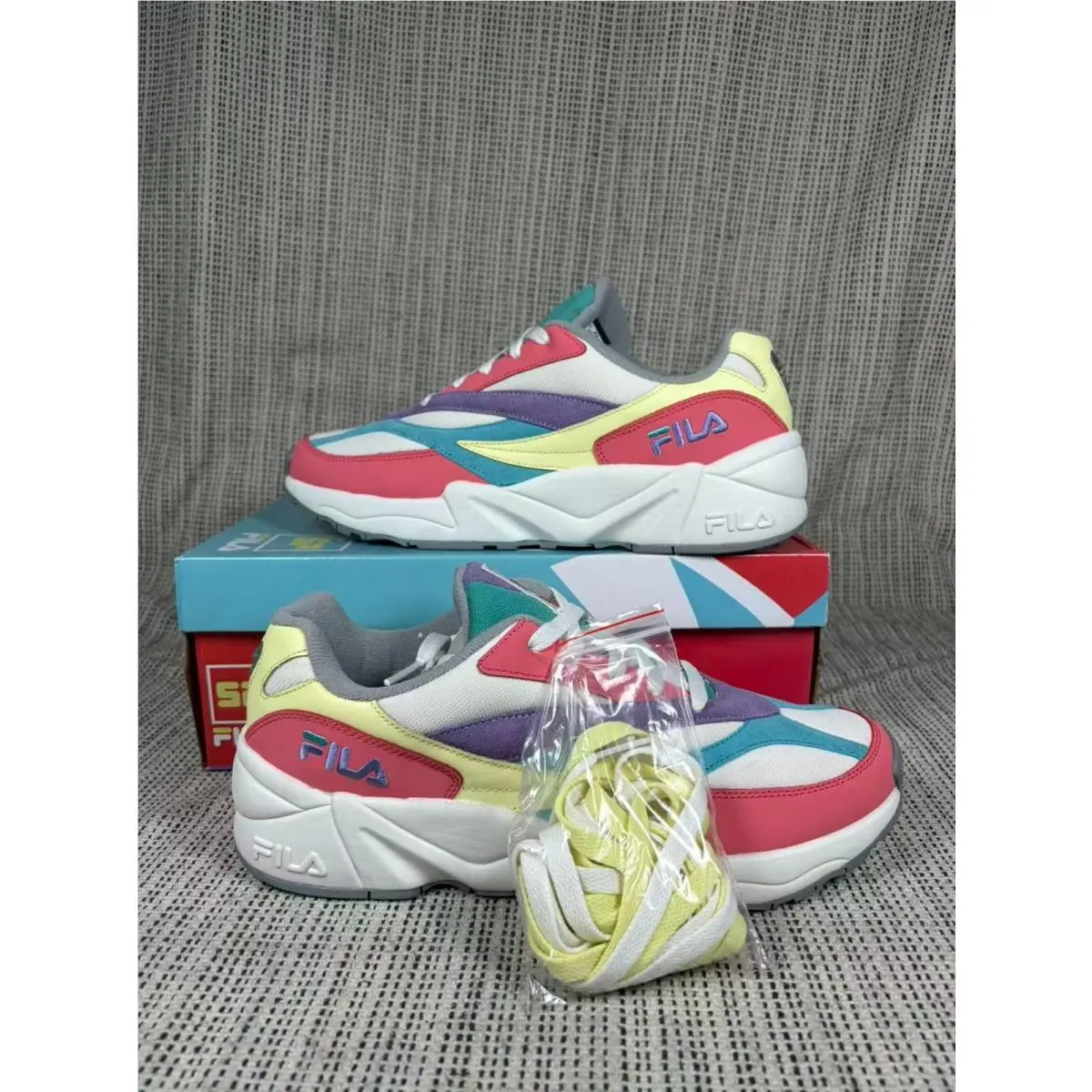 Fila V94 Shoe Palace Purple Men`s Multi-color Athletic Shoes 1RM00674-152