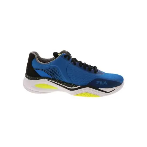 Fila Men`s Rediscover Basketball Shoe Electric Blue/black/safety Yellow - 1BM025