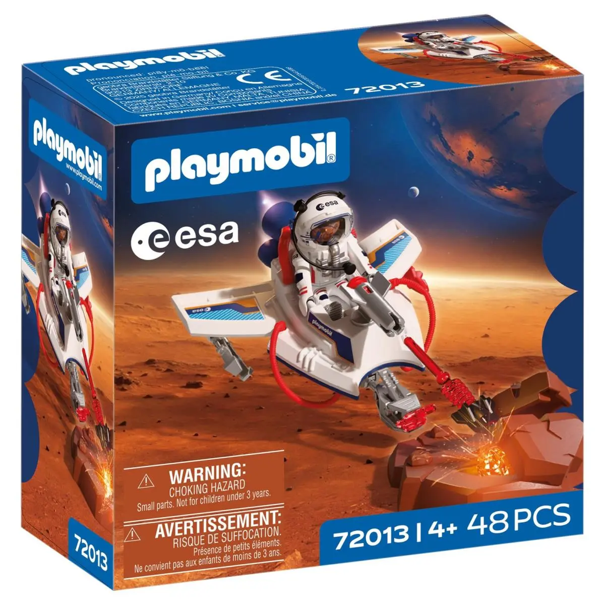 Playmobil Esa Space Glider Astronaut - Vliegend Voertuig Met Schietfunctie en