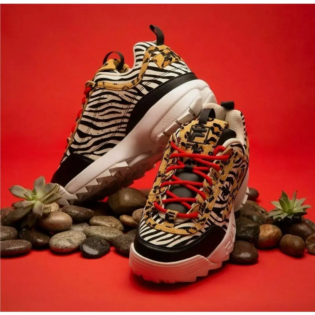 Fila Disruptor II Animal Women`s Casual Shoes Lifestyle Sneakers