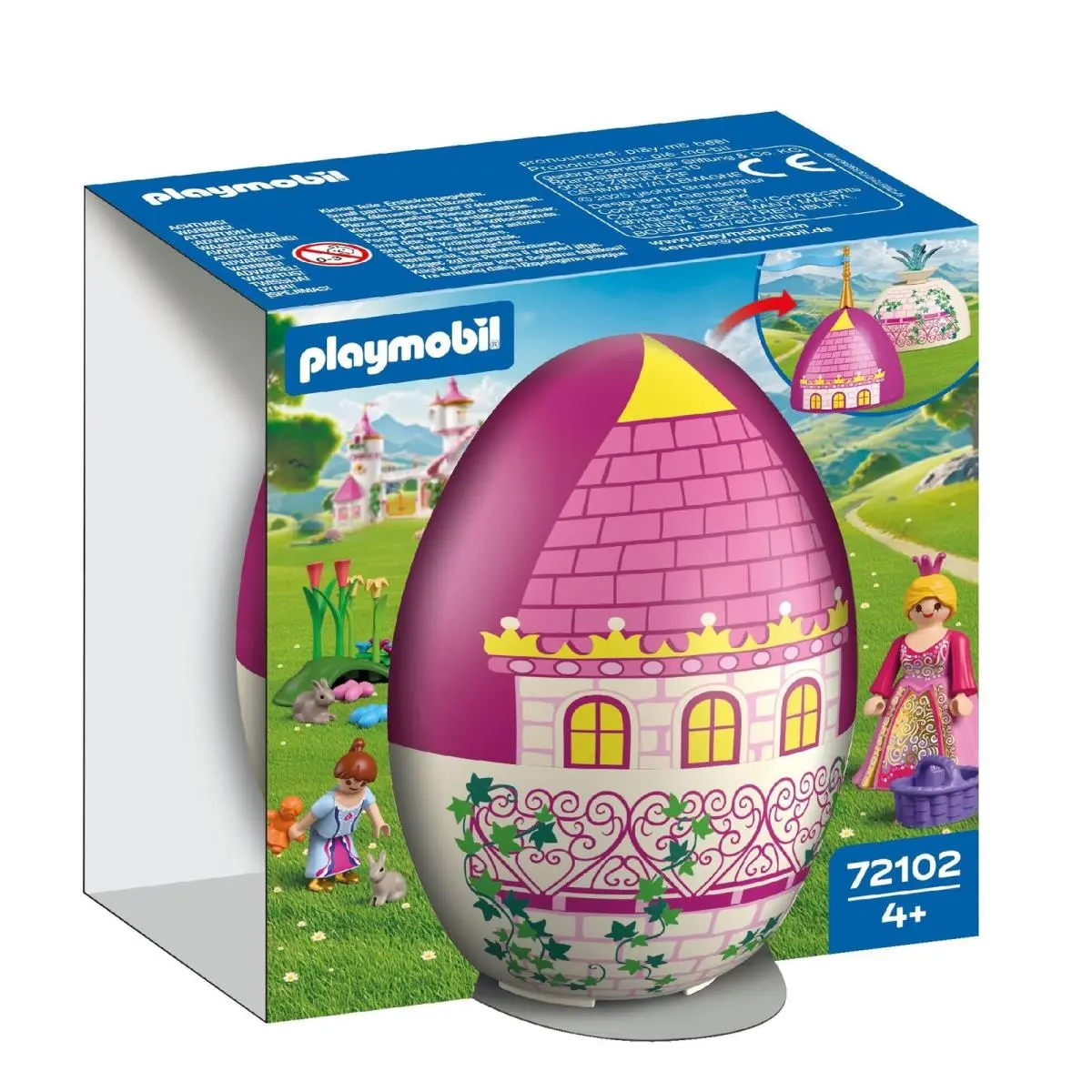 Playmobil 72102 Play Egg: Princess – Egg Playset with Princess Figures Rabbits