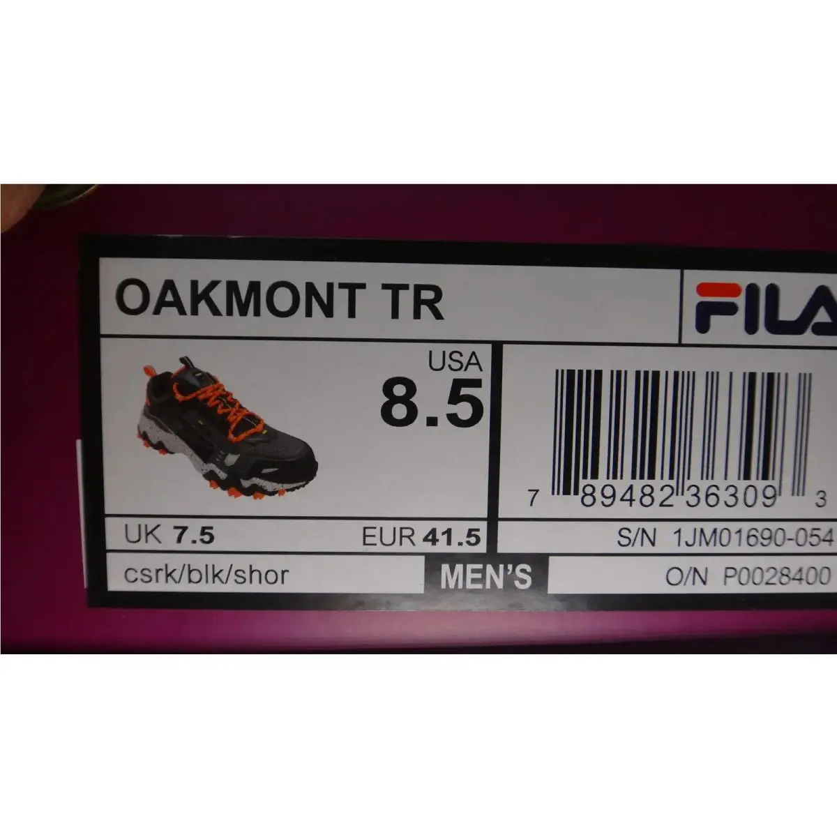 Fila shoes - Fila Oakmont TR - Oakmont - 1JM01690-054 - Black 1