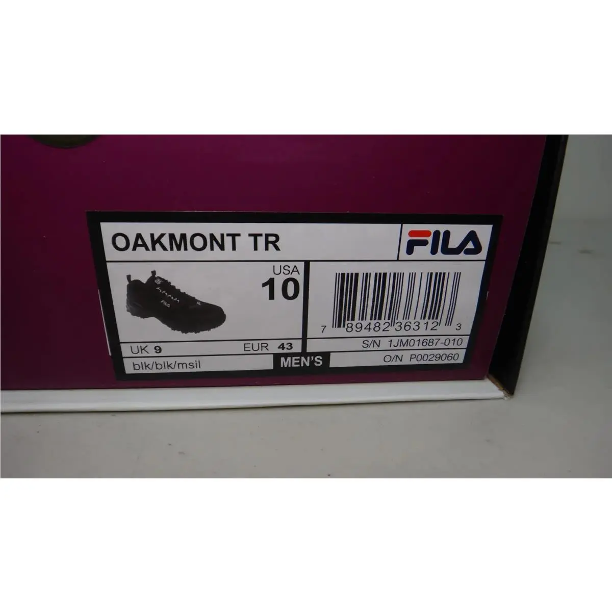 Fila shoes - Oakmont TR - Oakmont - 1JM01687-0 - Black 1