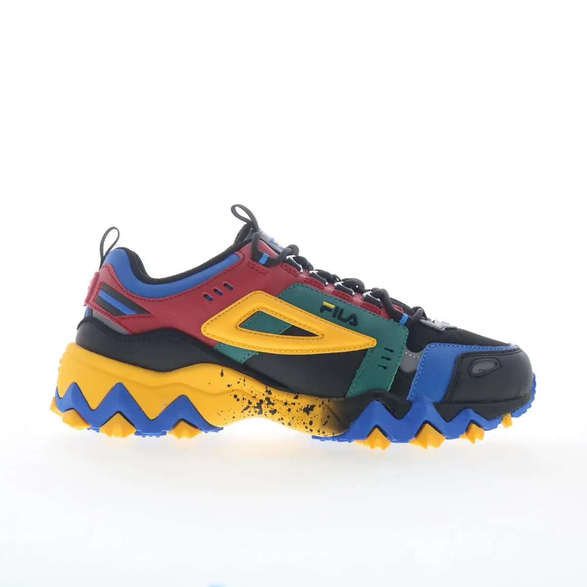 Fila Oakmont TR Trail 3JM01579-027 Boys Black Leather Athletic Hiking Shoes 7