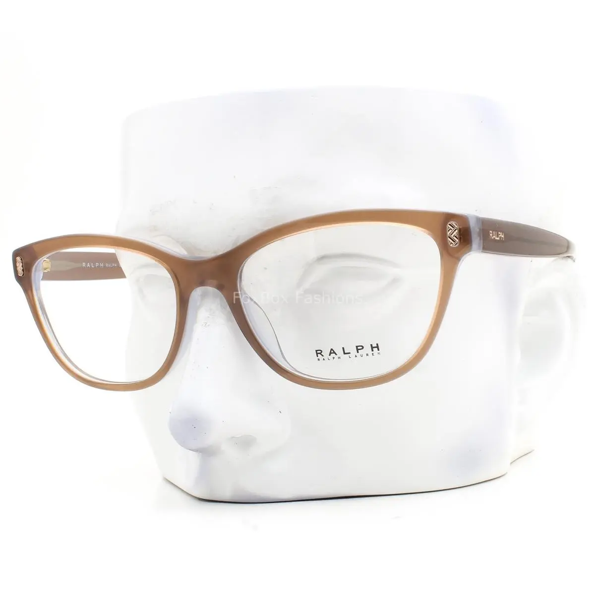 RL7152U Eyeglasses Glasses Milky Brown Blue Outline 54mm W/case by Ralph Lauren