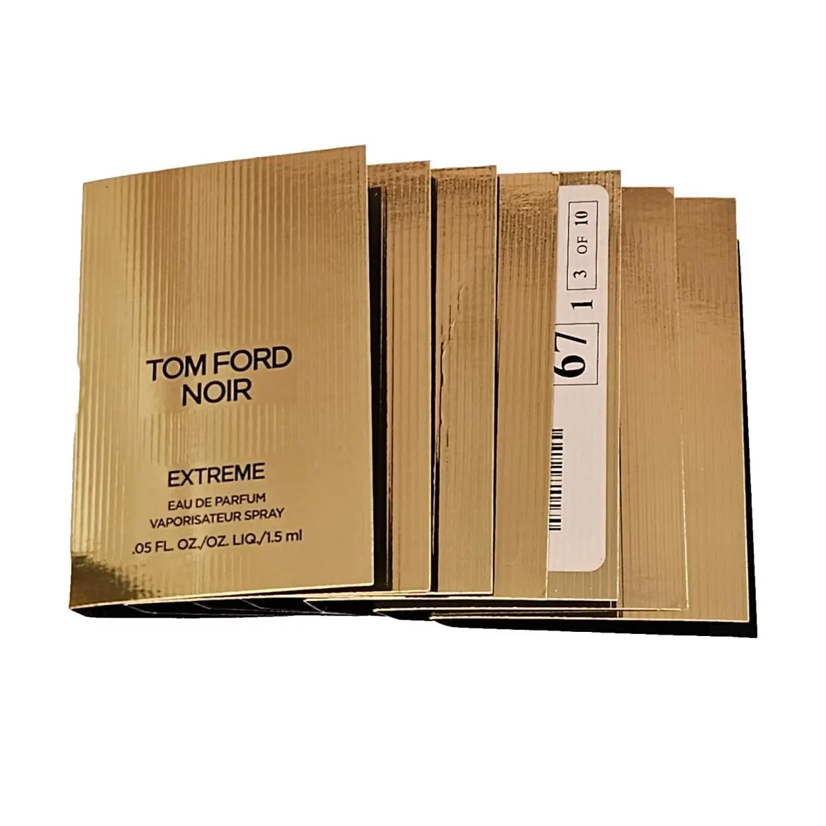 7  Noir Extreme Eau de Parfum Sample Spray .05oz 1.5ml in Card by Tom Ford