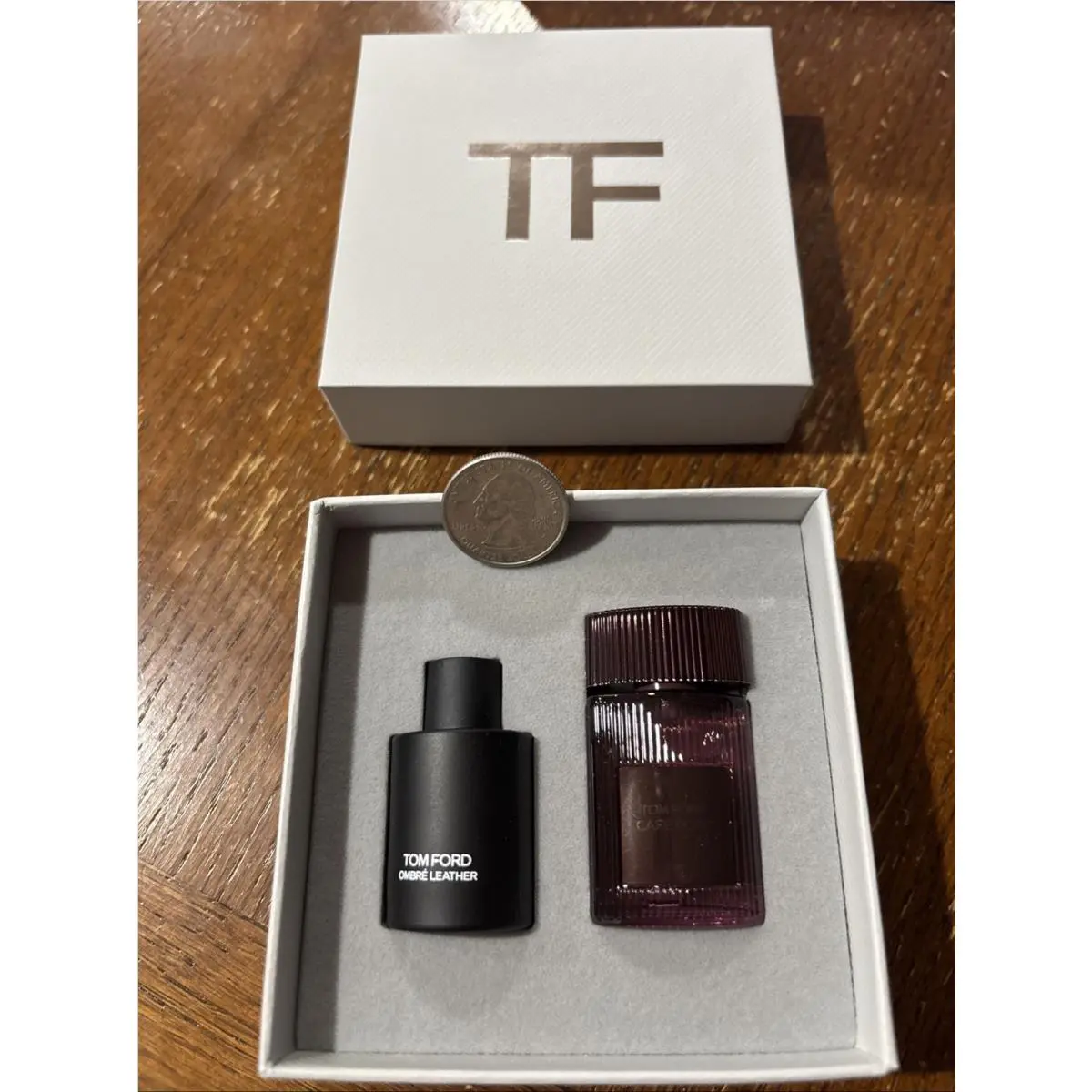 Signature Mini Duo Discovery Gift Set-ombré Leather / Café Rose by Tom Ford