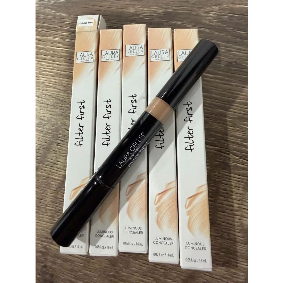 5 x  Filter First Luminous Concealer in Deep Tan by Laura Geller
