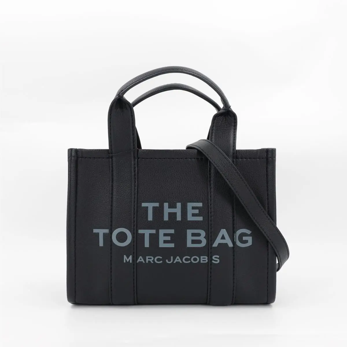Marc Jacobs Women`s The Small Tote Grainy Leather Bag Black OS