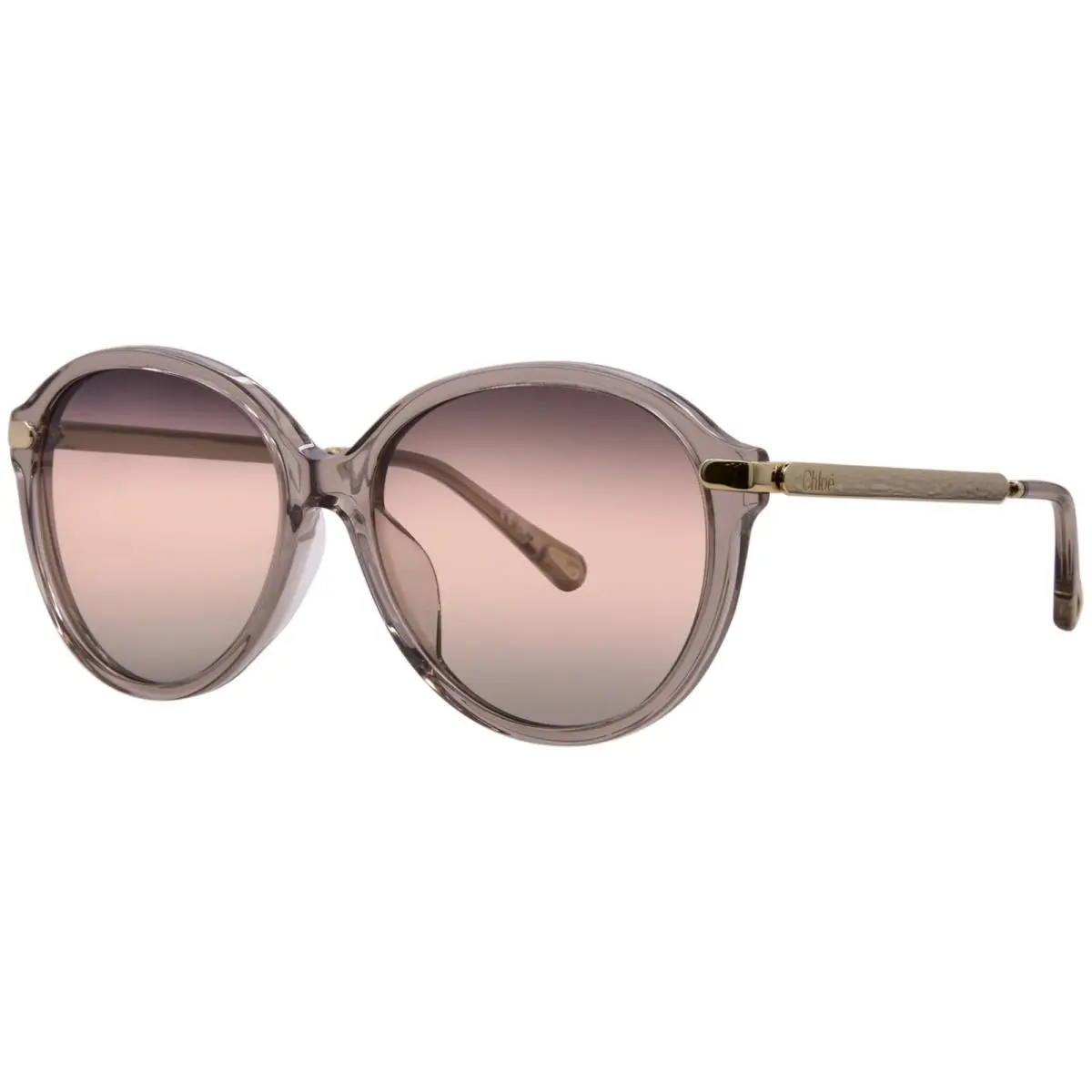 Chloe CH0358SK 005 Sunglasses Women`s Brown/bronze Gradient Round Shape 59mm