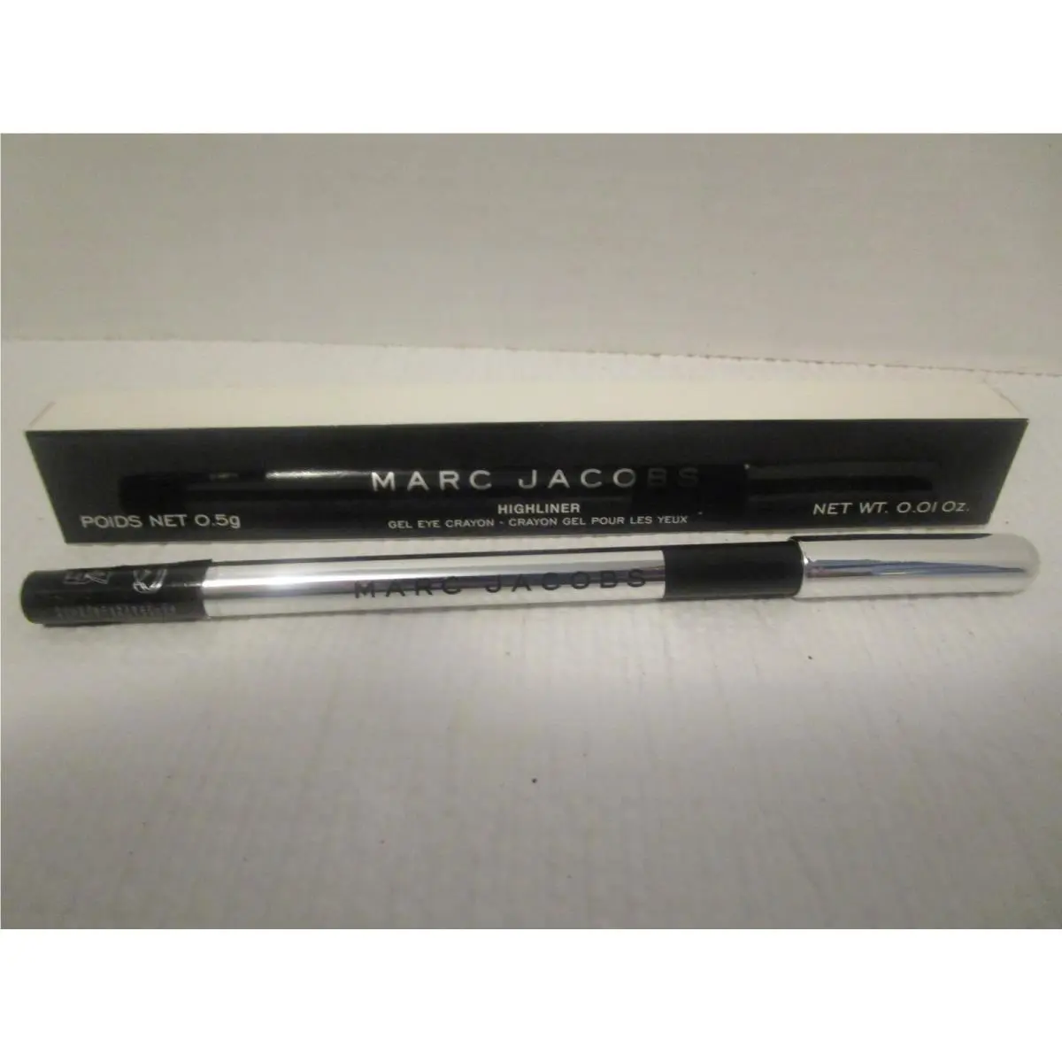 Marc Jacobs Highliner Gel Eye Crayon Liner Blacquer 42 Black Full Size .5g