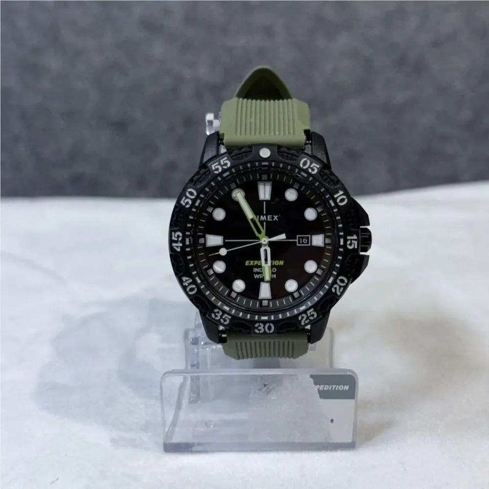 Expedition Men`s Wrist Watch Stainless Steel 50 Meter Water Resistance by Timex