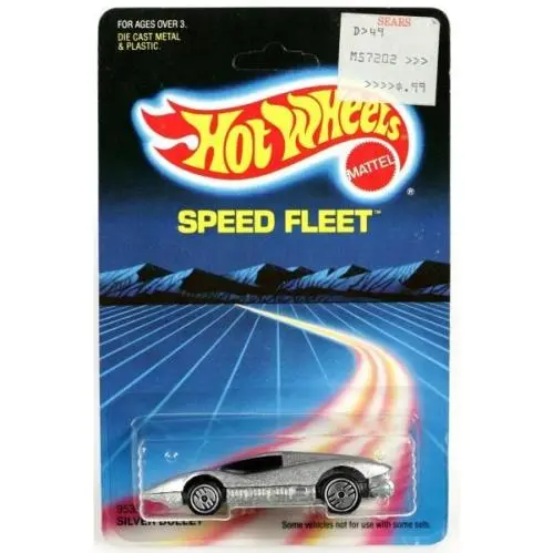 Vintage Hot Wheels Silver Bullet Speed Fleet Series - 9535 Nrfp 1986 Silver 1:64