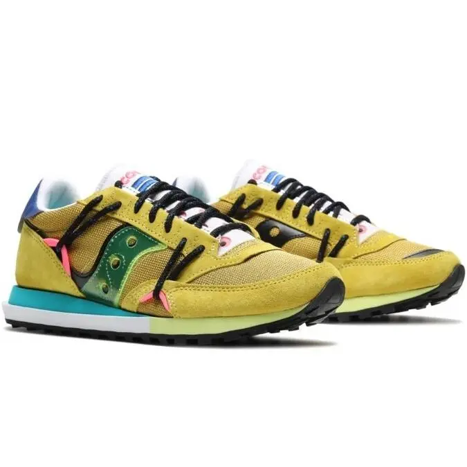 Saucony Jazz Dst Abstract Jazz S70528-5 Women`s Running Shoes Yellow/multi