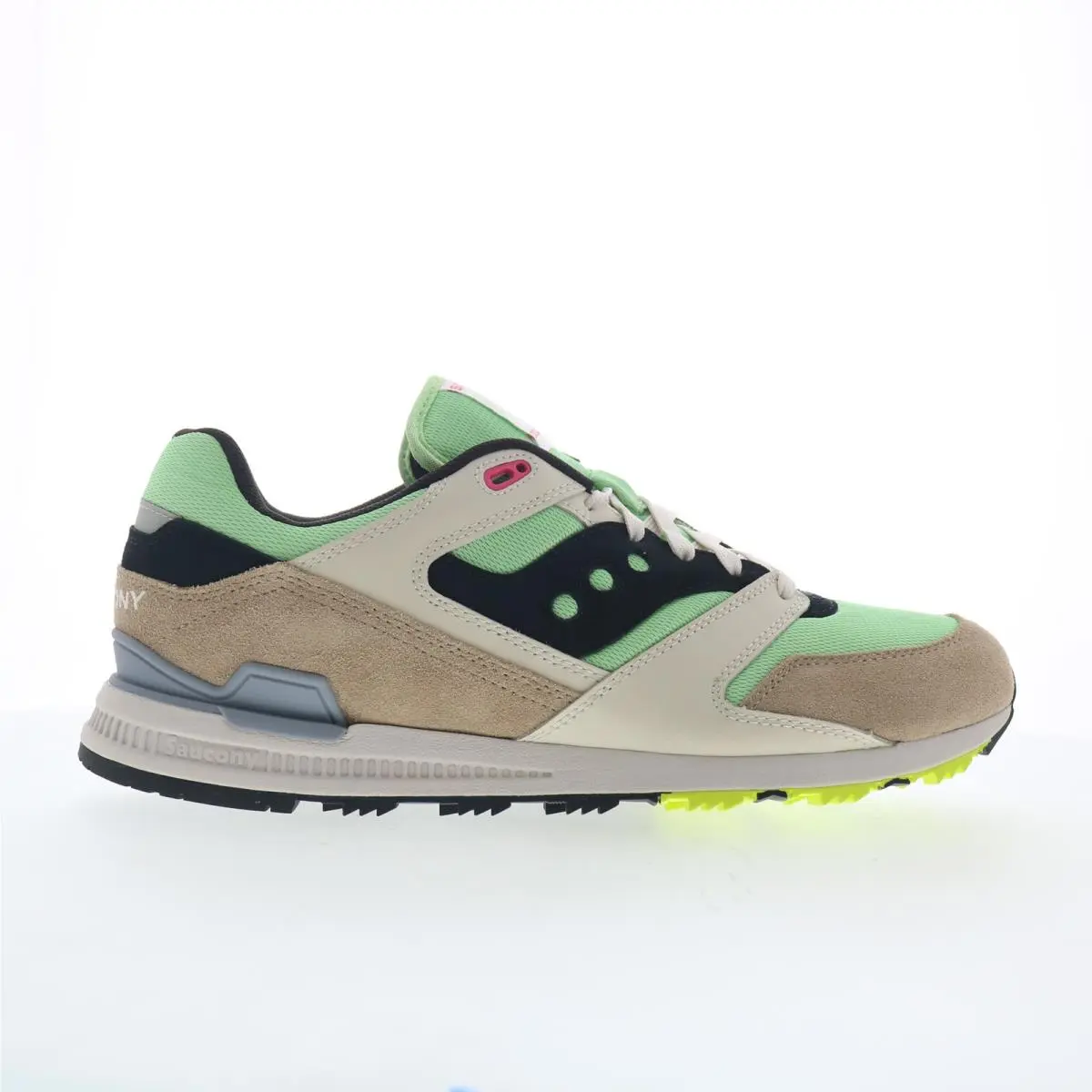 Saucony Courageous S70847-6 Mens Green Suede Lace Up Lifestyle Sneakers Shoes