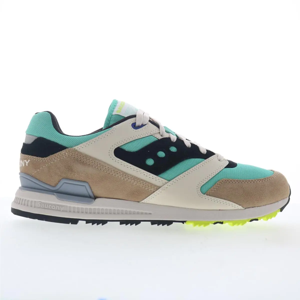 Saucony Courageous S70847-4 Mens Blue Suede Lace Up Lifestyle Sneakers Shoes