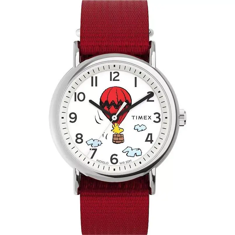 Timex Weekender x Peanuts Balloon Quartz White Dial Watch