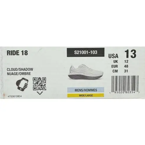 Saucony shoes - Saucony Ride 18 - Ride - S21000-103 - Gray 7