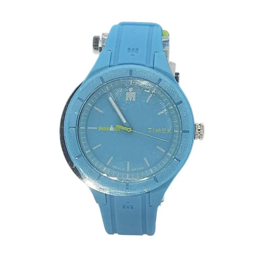 Ironman Essential Urban 38mm Blue Green Silicone Sport Watch by Timex