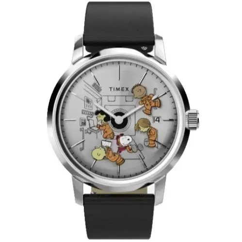 TW2W87200 Marlin x Peanuts Snoopy Automatic Space Watch Limited Ed by Timex