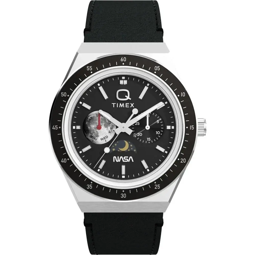 Q  x Nasa Space Moon Phase Special Edition Watch TW2Y56800 by Timex