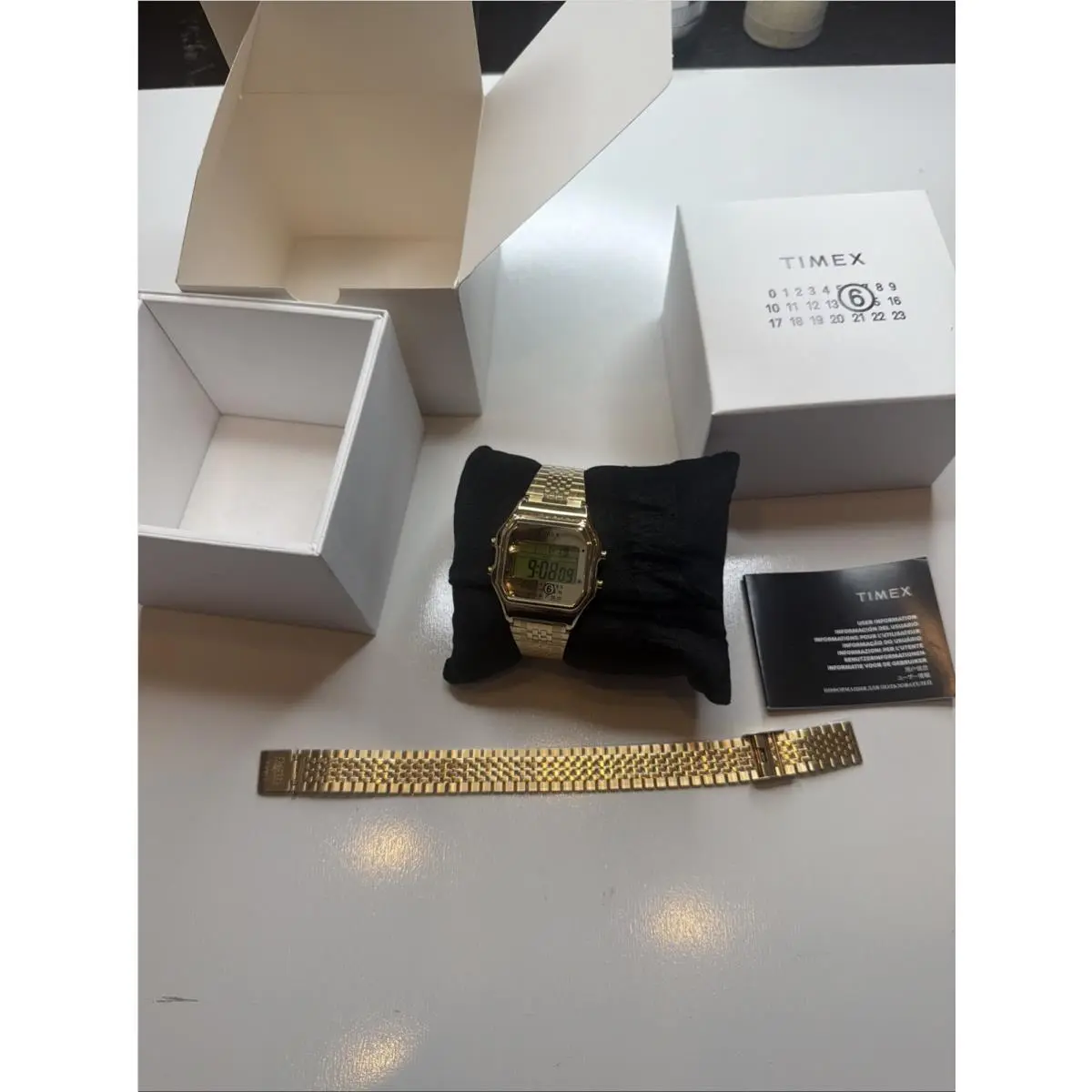 x MM6 Maison Margiela T80 Watch Gift Set 34mm TWG067500 Gold by Timex