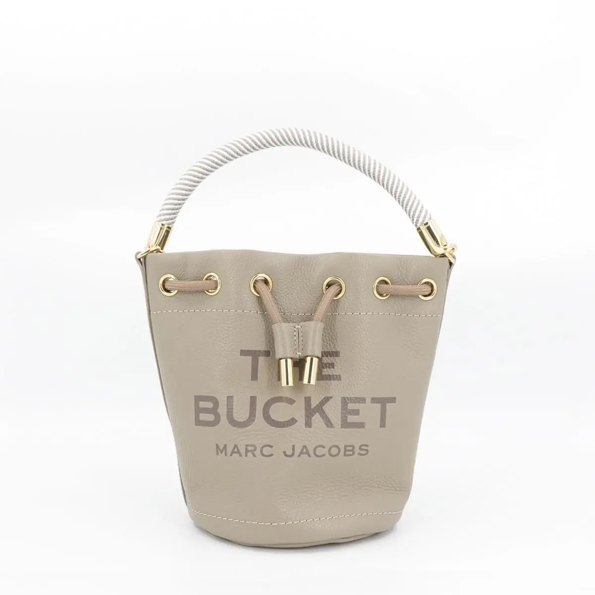 Marc Jacobs Women`s The Bucket Leather Bucket Crossbody Bag Cement Gray OS