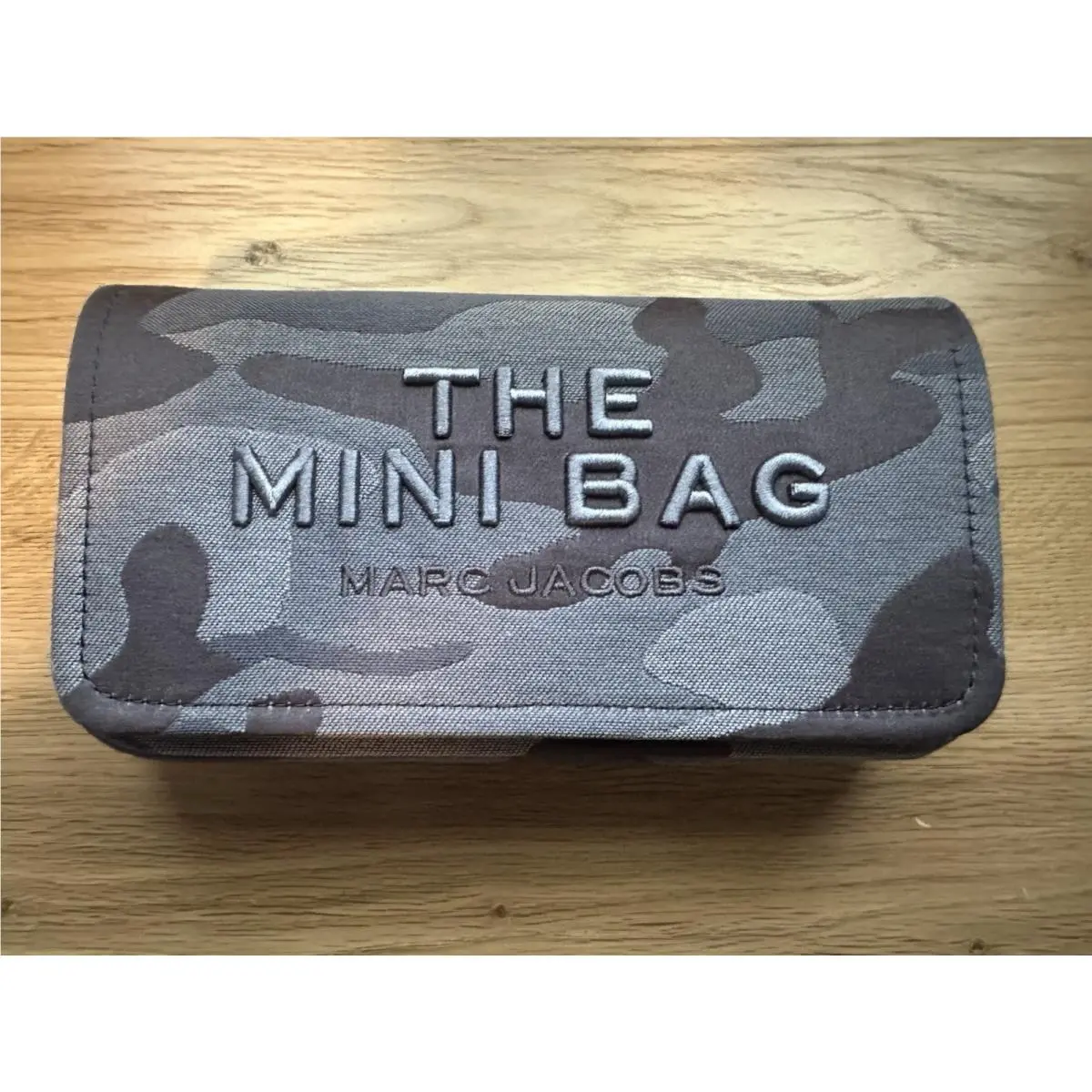Marc Jacobs The Mini Bag Camo Jacquard Crossbody Blue Gray