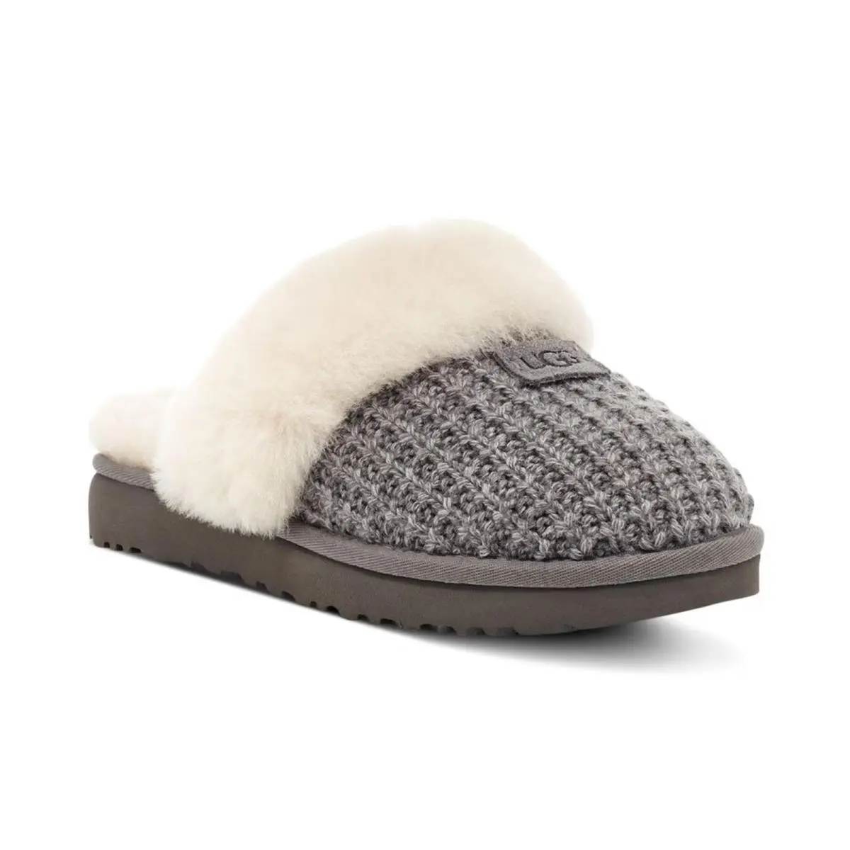 Women`s Ugg Cozy Faux-shearling Slippers Charcoal