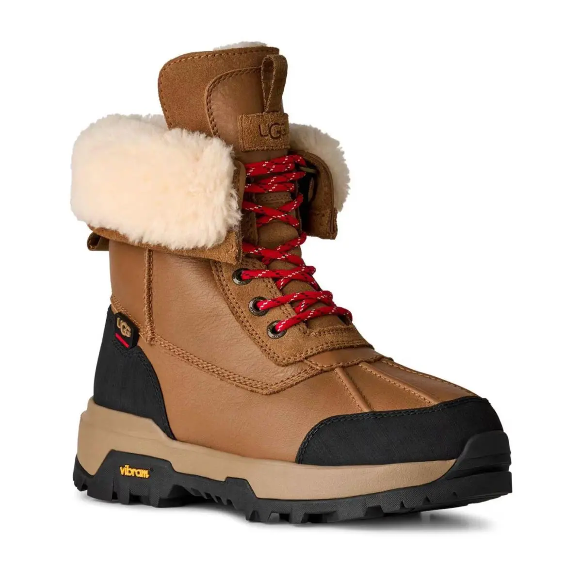 Women`s Ugg Adirondack Xxv Round Toe Boots Chestnut