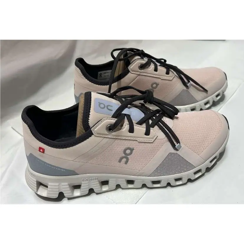 On Running Cloud X3 AD Shell Heather W9 Lightweight Trainers Pink Gray