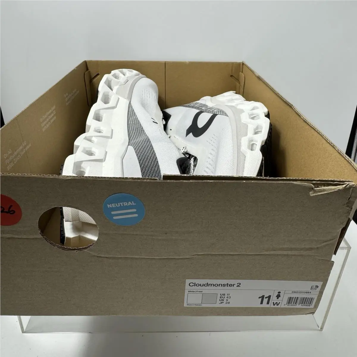 On-Running shoes - Cloudmonster 2 - Cloudmster - 3WE10110664 - White 7