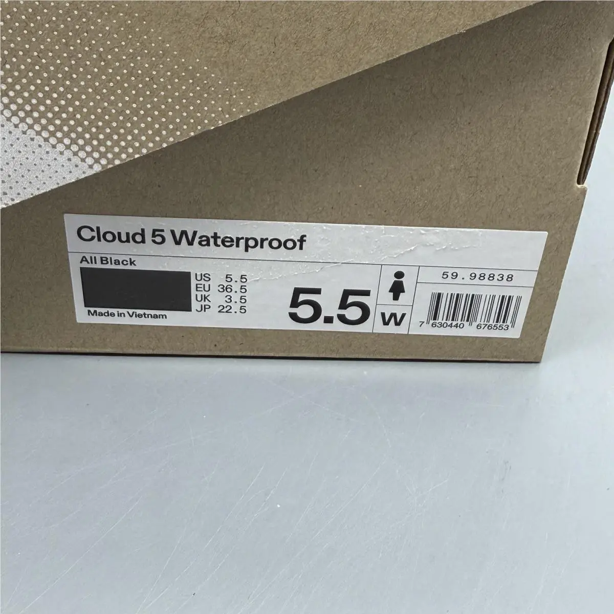On-Running shoes - On Cloud 5 Waterproof - Cloud Waterproof - 5998838 - Black (UPC: 7630440676553) 14