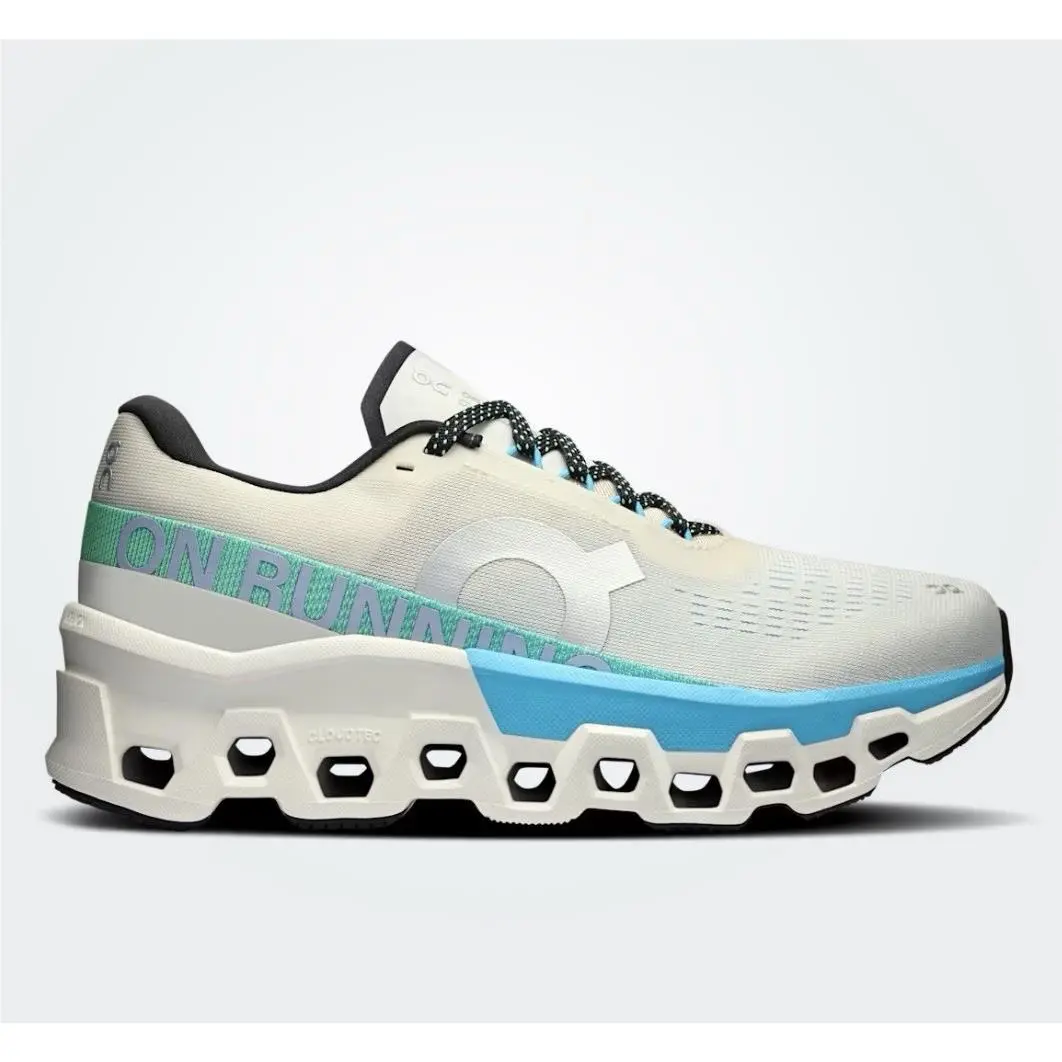 On Running Cloudmonster 2 ON Cream Horizon Women Running Shoes Size- 8.5