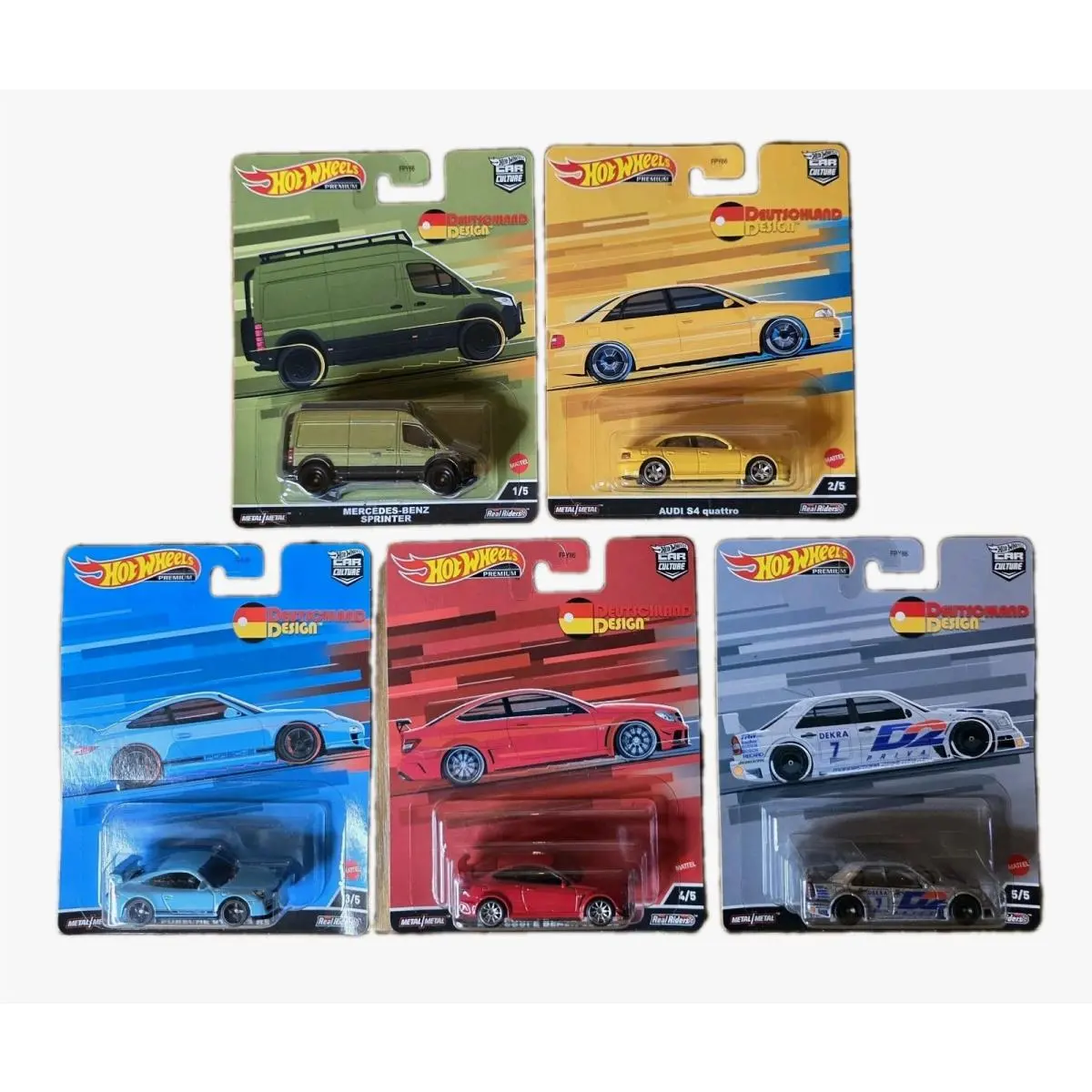 Hot Wheels Car Culture 2020 Deutschland Design Full Set Five Cars Bmw - Porsche