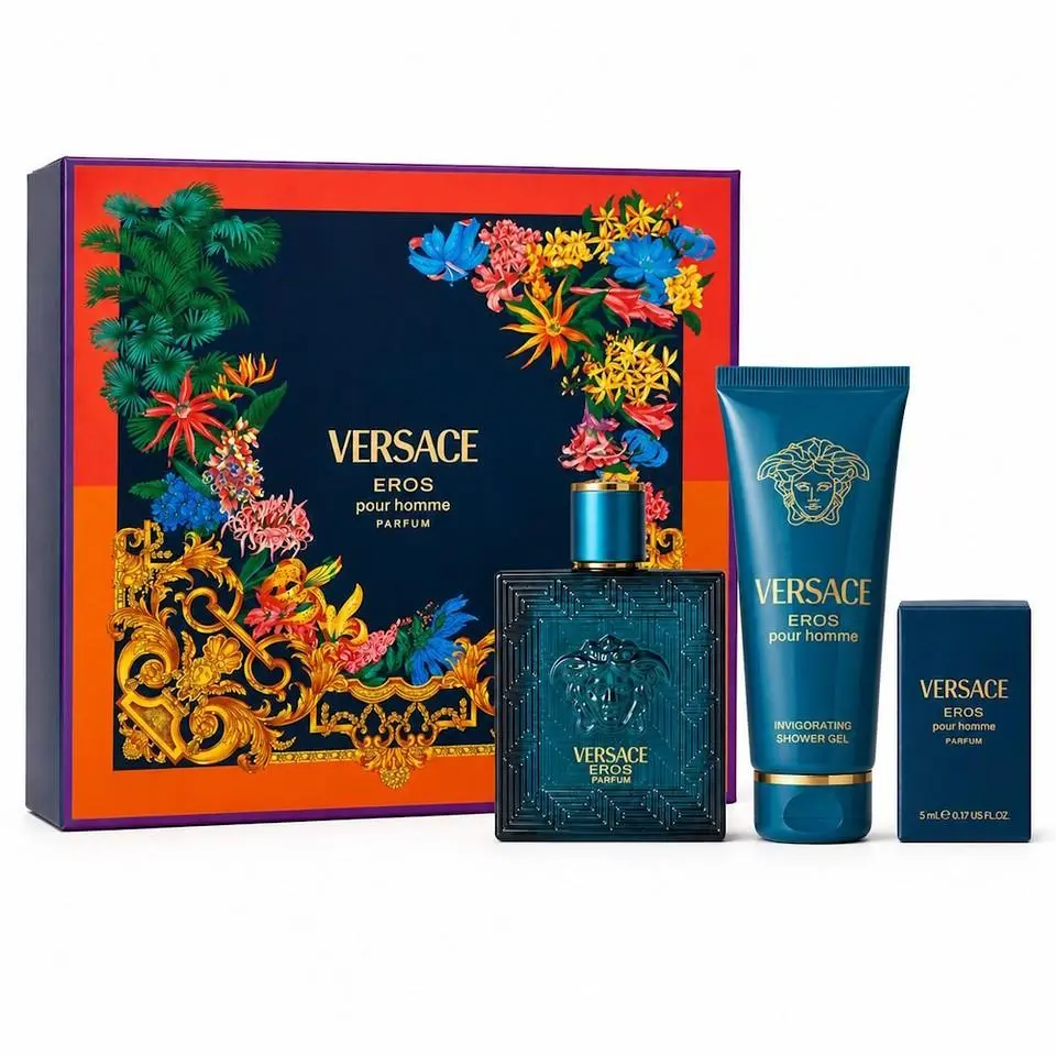 Versace Eros For Men Parfum 3 Pc Gift Set
