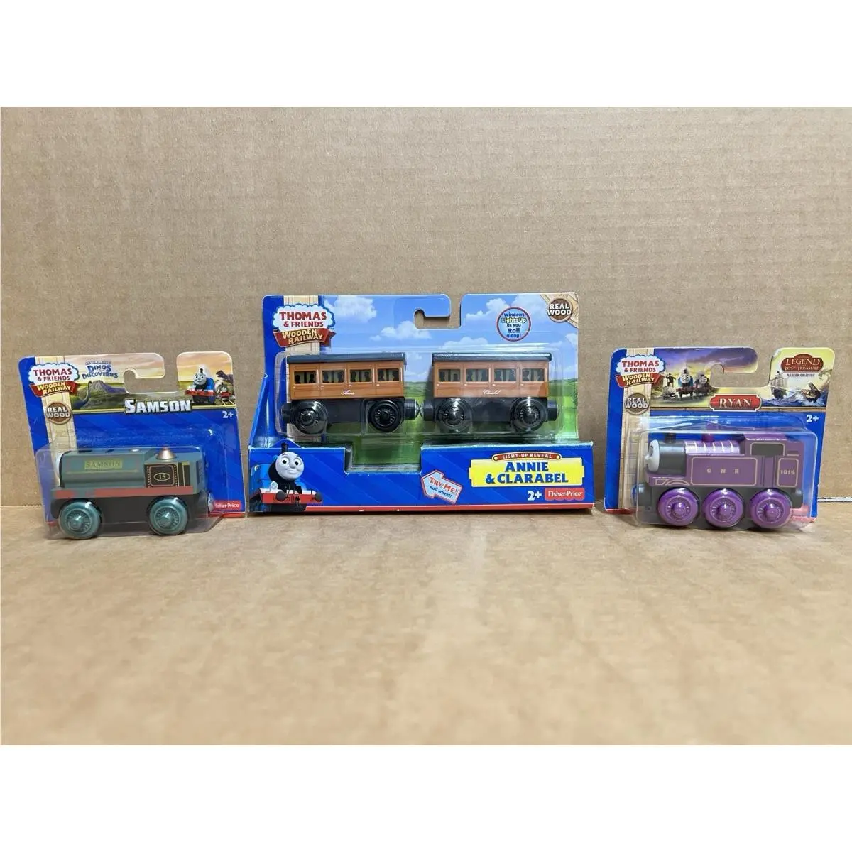 Thomas Friends Wooden Railway Samson Ryan Light-up Annie Clarabel DFW81