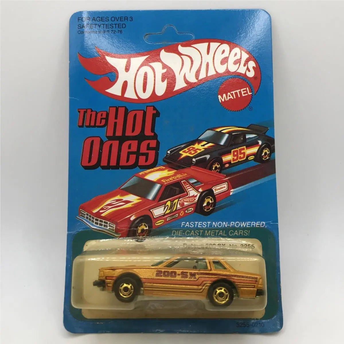 Hot Wheels Datsun 200-SX 1981/1983 Metalflake Gold Gold Rims Malaysia Unpunched