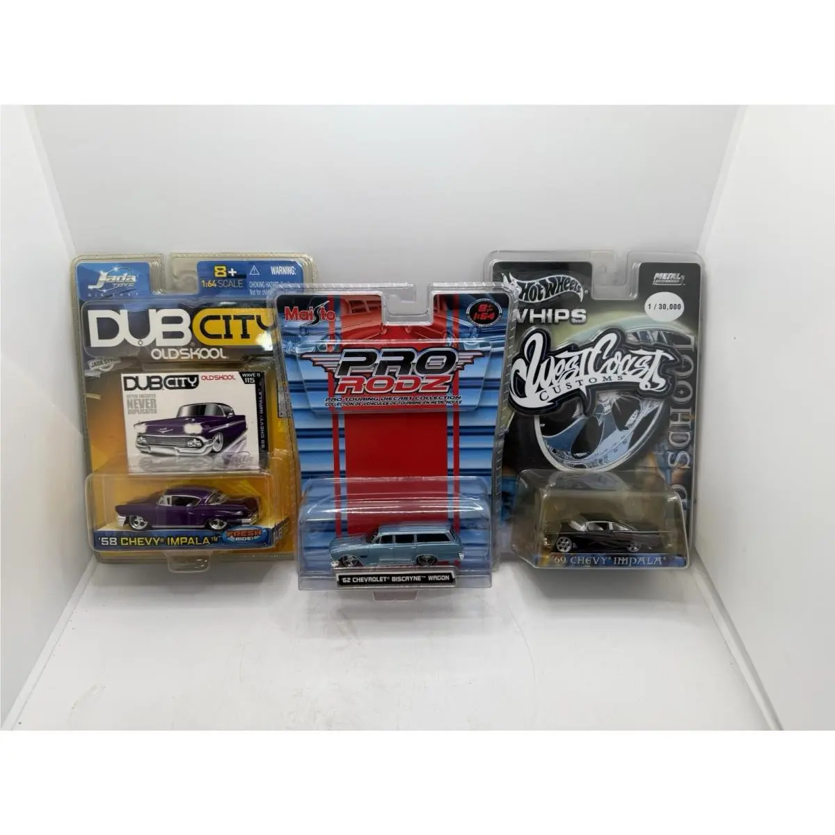 Hot Wheels Whips `69 Chevy Impala West Coast Customs 1/30000 Black Plus 2