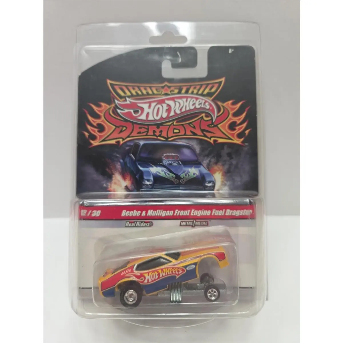 Hot Wheels Drag Strip Demons Error Mustang Funny Car On Beebe Dragster Card